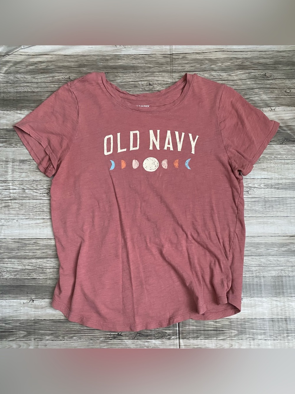 Old Navy Mauve Crewneck Graphic Tee